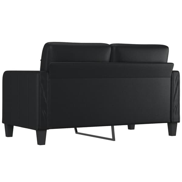 vidaXL 2-sitssoffa svart 140 cm konstläder art