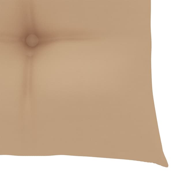 vidaXL Hopfällbara trädgårdsstolar med dynor 2 st bambu Beige