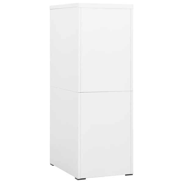 vidaXL Dokumentskåp vit 46x62x133 cm stål Vit