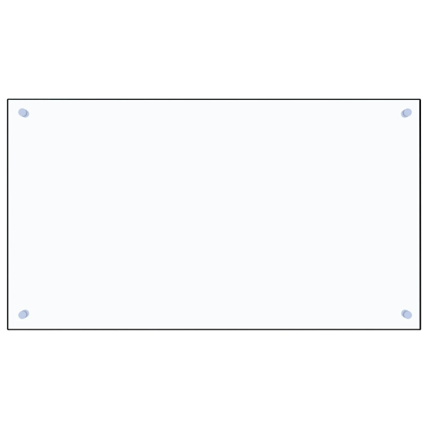vidaXL Stänkskydd transparent 90x50 cm härdat glas Transparent