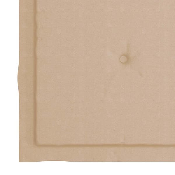 vidaXL Trädgårdsstolar med beige dynor 4 st massiv teak Beige