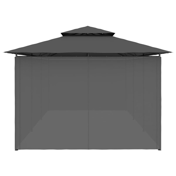 vidaXL Paviljong med draperier 600x298x270 cm antracit Antracit