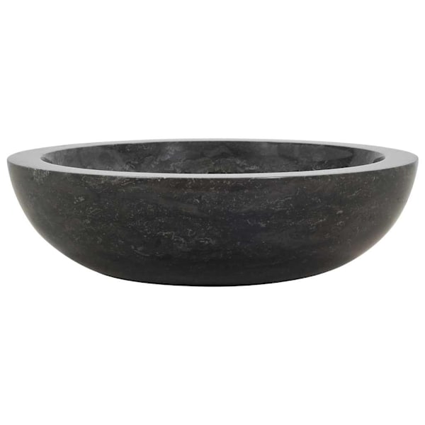 vidaXL Handfat 40x12 cm marmor svart Svart