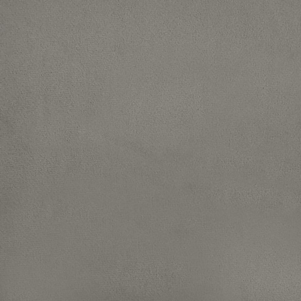 vidaXL Sängram med huvudgavel ljusgrå 120x200 cm sammet Grå