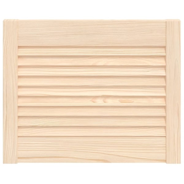 vidaXL Skåplucka lamelldesign 39,5x49,4 cm massiv furu Brun