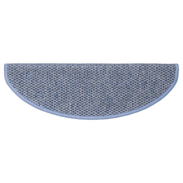 vidaXL Trappstegsmattor självhäftande sisal 15 st 56x17x3 cm blå Blå
