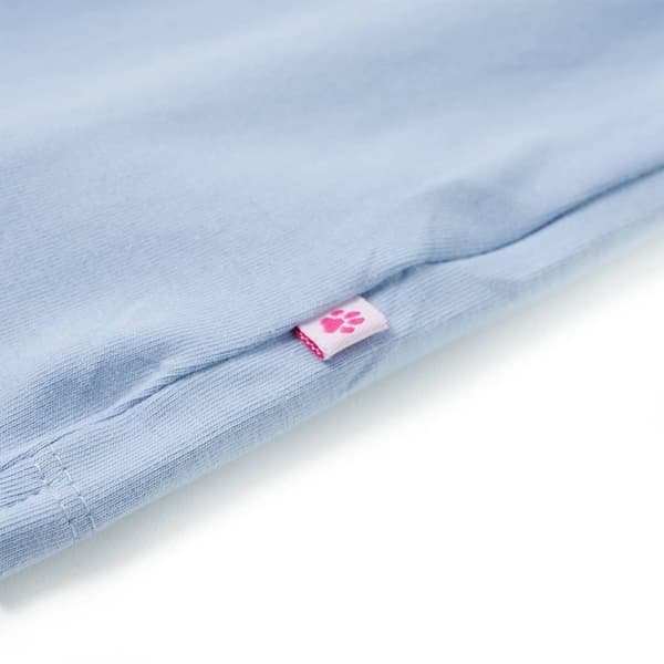 vidaXL T-shirt för barn blå 128 Blå