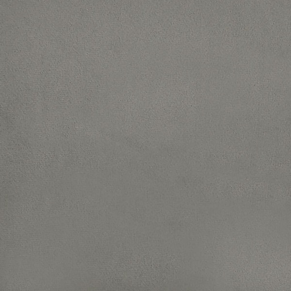 vidaXL Sängram ljusgrå 200x200 cm sammet Grå