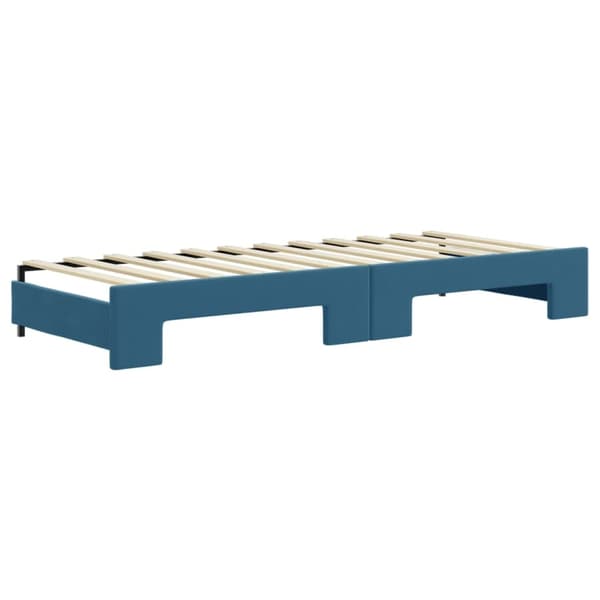 vidaXL Dagbädd utdragbar blå 80x200 cm sammet Blå
