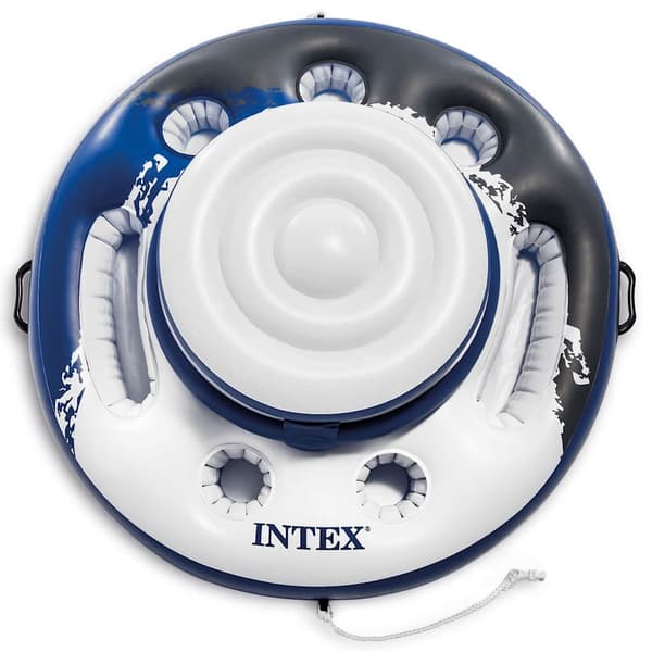 INTEX Uppblåsbar dryckeshållare Mega Chill Blå