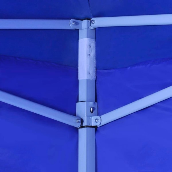 vidaXL Hopfällbart tält med 2 väggar 3x3 m blå Blå