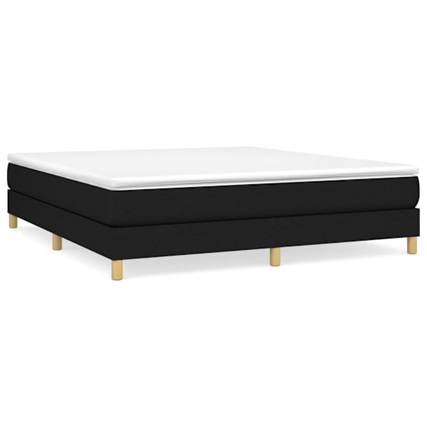 vidaXL Sängram utan madrass svart 160x200 cm tyg Svart