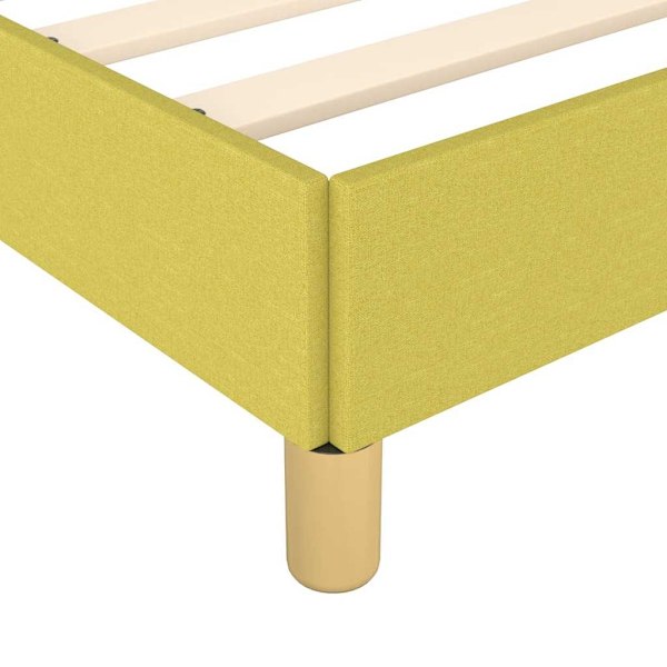 vidaXL Sängram med huvudgavel utan madrass grön 80x200 cm tyg Grön