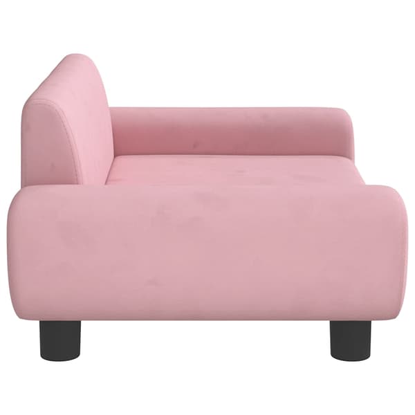 vidaXL Barnsoffa rosa 70x45x33 cm sammet Rosa