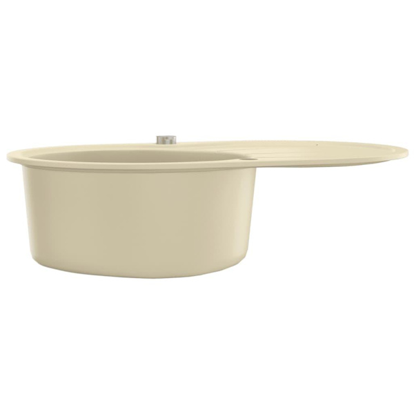 vidaXL Diskho granit enkel oval beige Beige