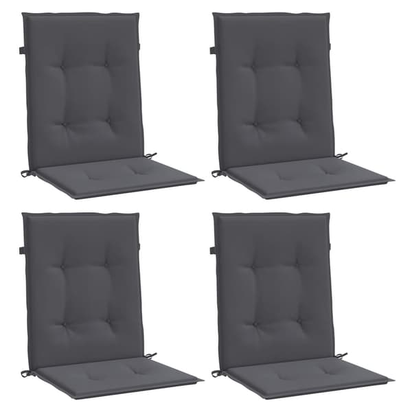 vidaXL Trädgårdsstolsdynor Antracit 100 x 50 x 3 cm Antracit