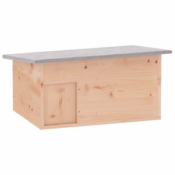 vidaXL Igelkottshus 45 x 33 22 cm trä Beige
