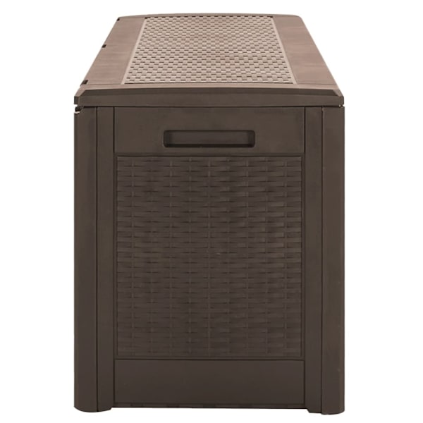 vidaXL Dynbox brun 119x48x60 cm polypropen Brun