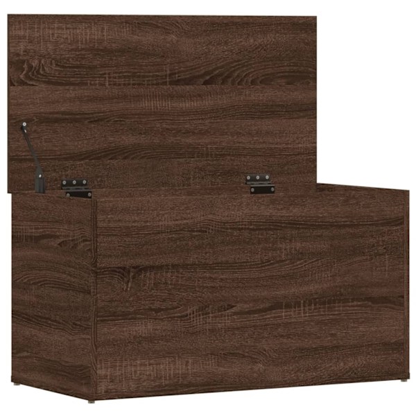 vidaXL Förvaringskista brun ek 84x42x46 cm konstruerat trä Brun