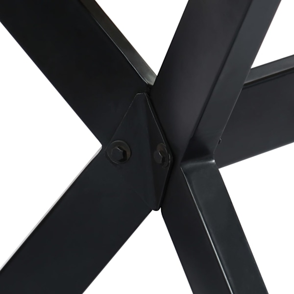 vidaXL Matbord vit 160x80x75 cm massivt mangoträ Vit