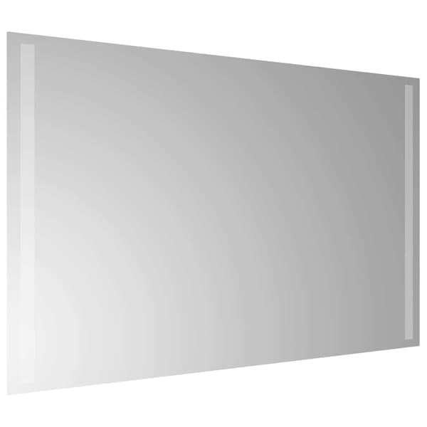 vidaXL Badrumsspegel LED 80x50 cm Transparent