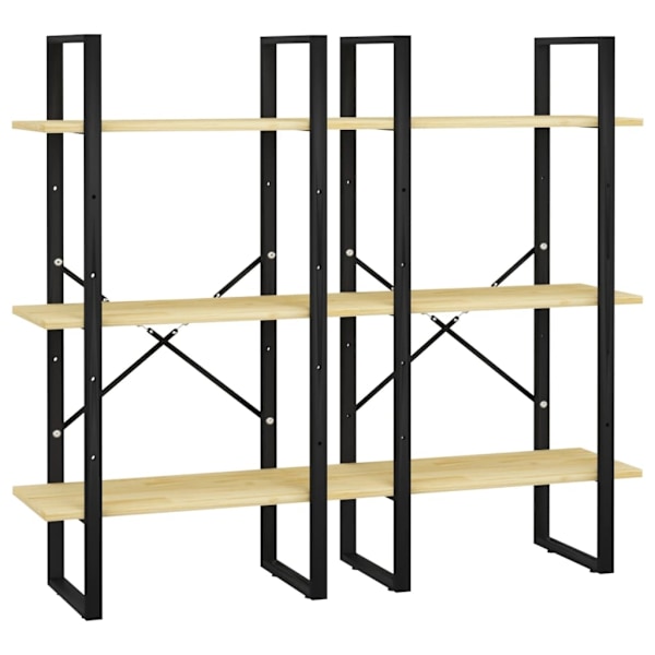 vidaXL Förvaringshylla 60x30x210 cm massiv furu Brun