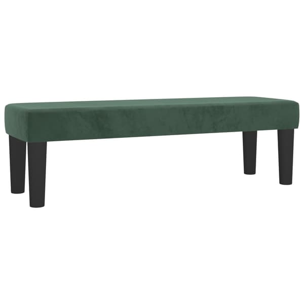 vidaXL Ramsäng med madrass mörkgrön 140x200 cm sammet Grön