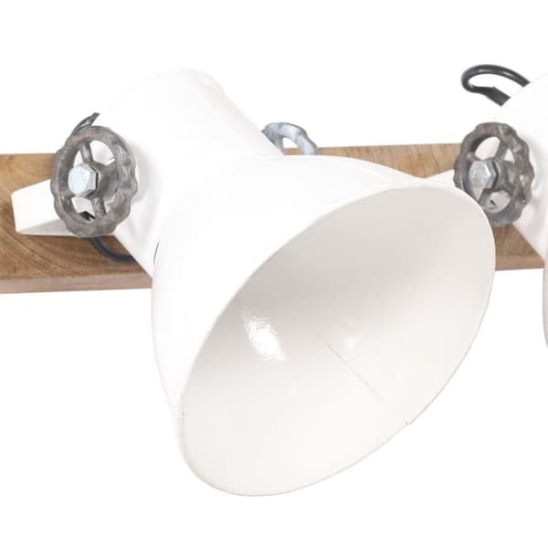 vidaXL Industriell vägglampa vit 65x25 cm E27 Vit