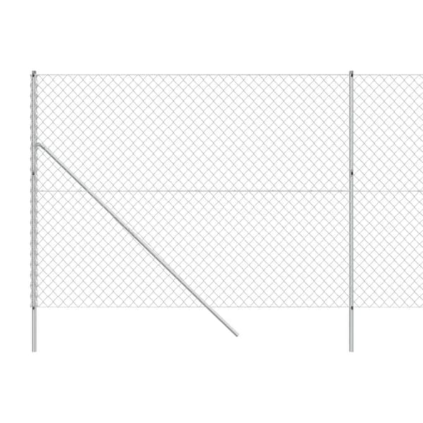vidaXL Gunnebostängsel silver 2x10 m Silver