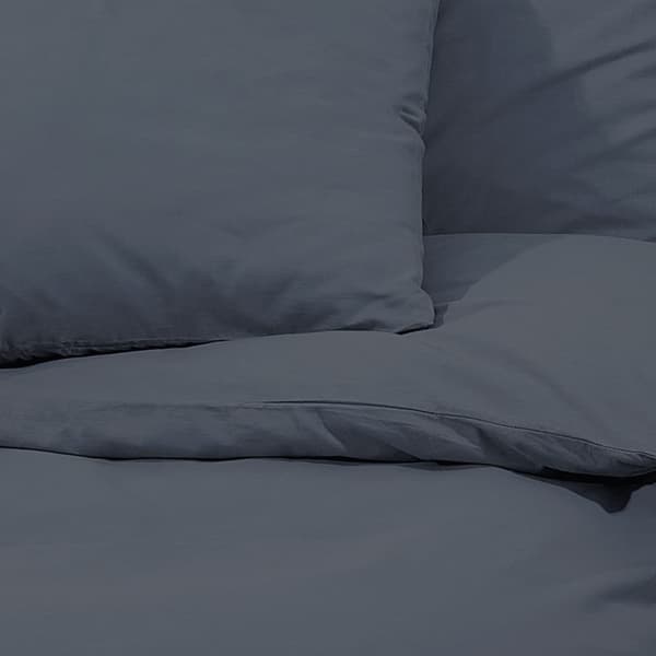 vidaXL Bäddset antracit 200x220 cm bomull Antracit