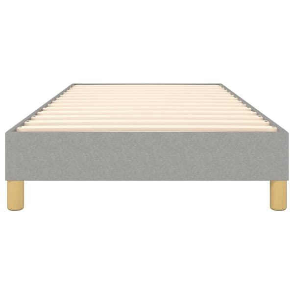 vidaXL Ramsäng ljusgrå 100x200 cm tyg Grå