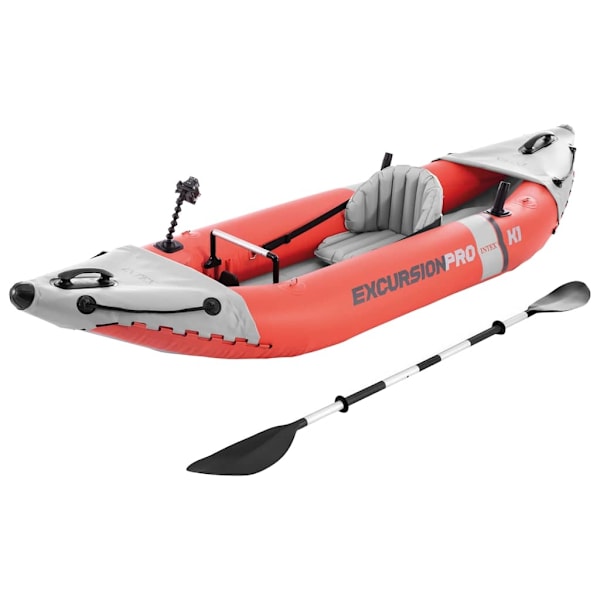 INTEX Uppblåsbar kajak Excursion Pro K1 305x91x46 cm Röd