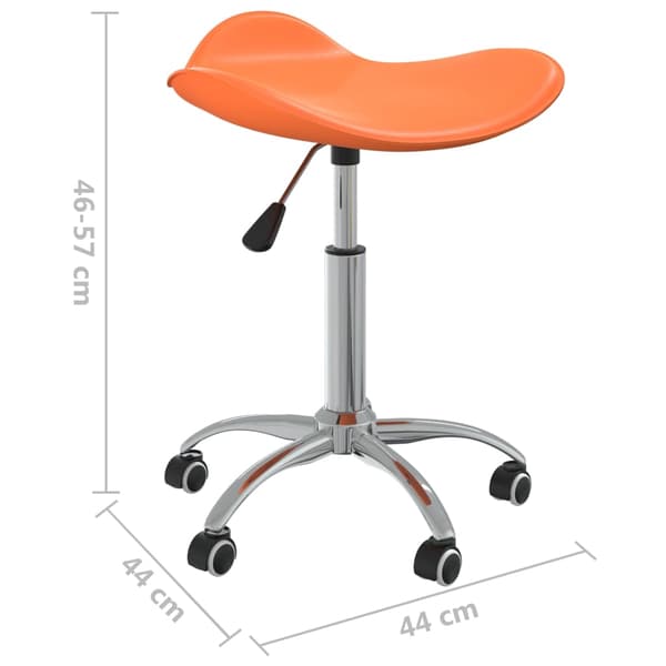 vidaXL Kontorsstol orange konstläder Orange