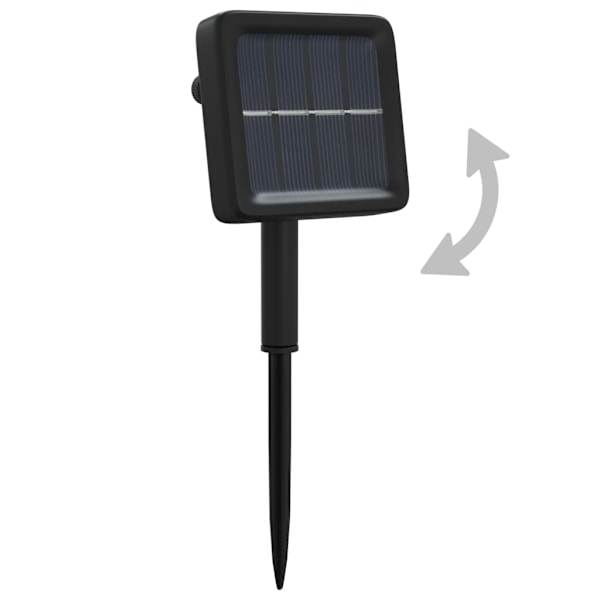 vidaXL Soldriven ljusslinga 2 st 2x200 lysdioder blå inne/ute Blå