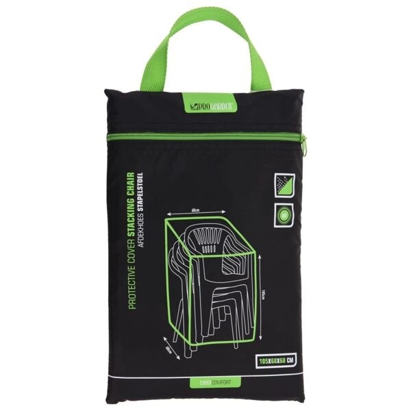 ProGarden Överdrag för trädgårdsmöbler 68x68x105 cm svart Svart