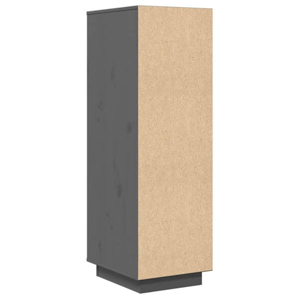 vidaXL Högskåp grå 34x40x108,5 cm massiv furu Grå