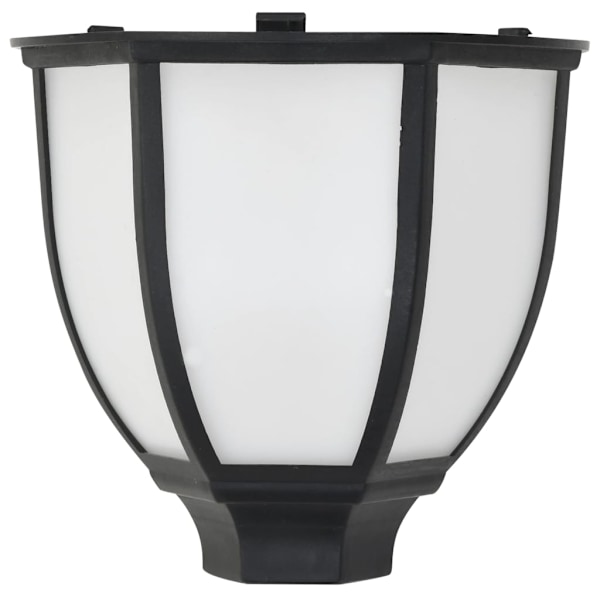 vidaXL Sollampa LED set 3 st svart Svart