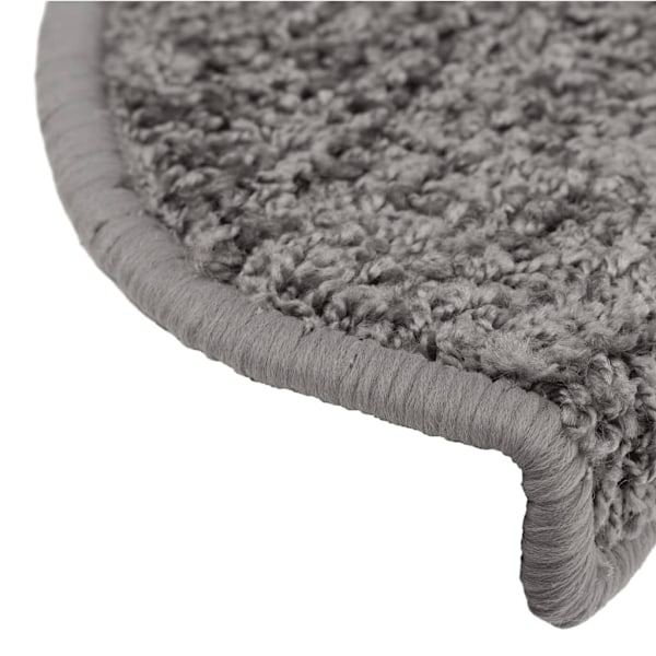 vidaXL Trappstegsmattor 10 st 65x21x4 cm grå Grå
