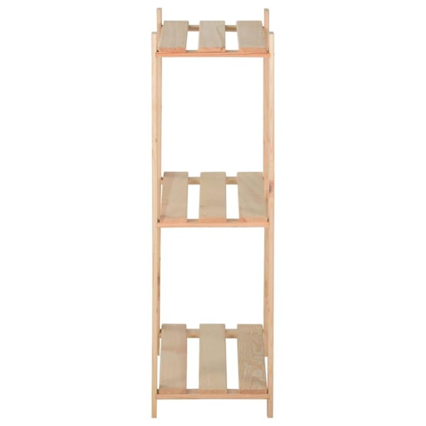 vidaXL Lagerhylla 3 hyllplan 60x28,5x90 cm massiv furu Brun