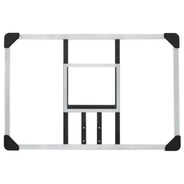 vidaXL Basketkorg transparent 90x60x2,5 cm polykarbonat Transparent