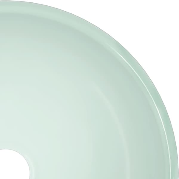vidaXL Handfat härdat glas 30x12 cm vit Vit