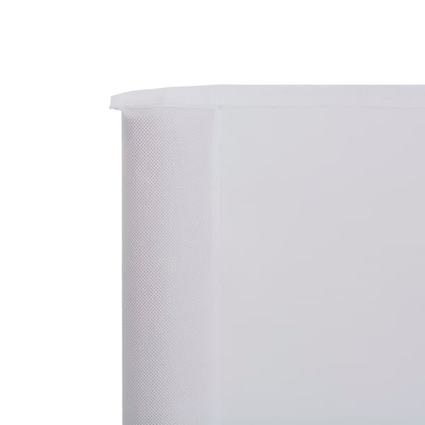 vidaXL Vindskydd 5 paneler tyg 600x160 cm sandvit Vit
