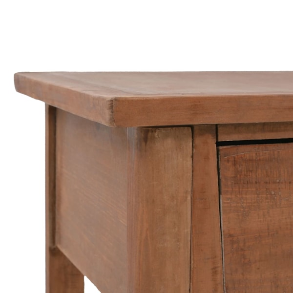 vidaXL Konsolbord massivt granträ 126x40x77,5 cm brun Brun