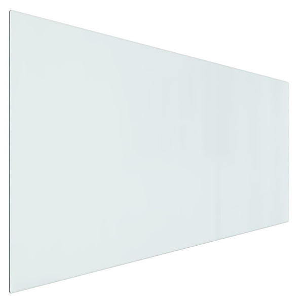 vidaXL Glasskiva för öppen spis rektangulär 120x60 cm