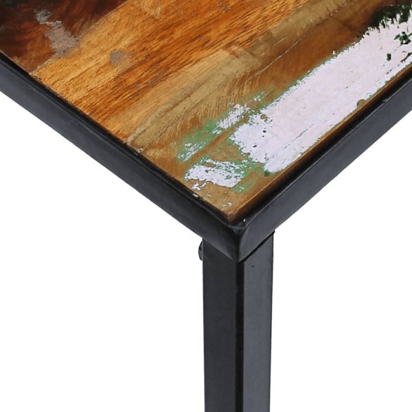 vidaXL Soffbord massivt återvunnet trä 100x60x40 cm multifärg