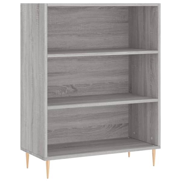 vidaXL Högskåp grå sonoma 69,5x32,5x180 cm konstruerat trä Grå
