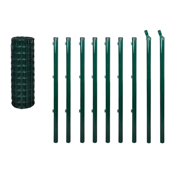 vidaXL Stängsel set 10x1,2 m Grön