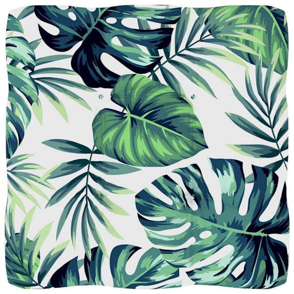 vidaXL Palldyna bladmönster 58x58x10 cm tyg multifärg