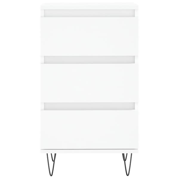 vidaXL Byrå vit 40x35x70 cm konstruerat trä Vit