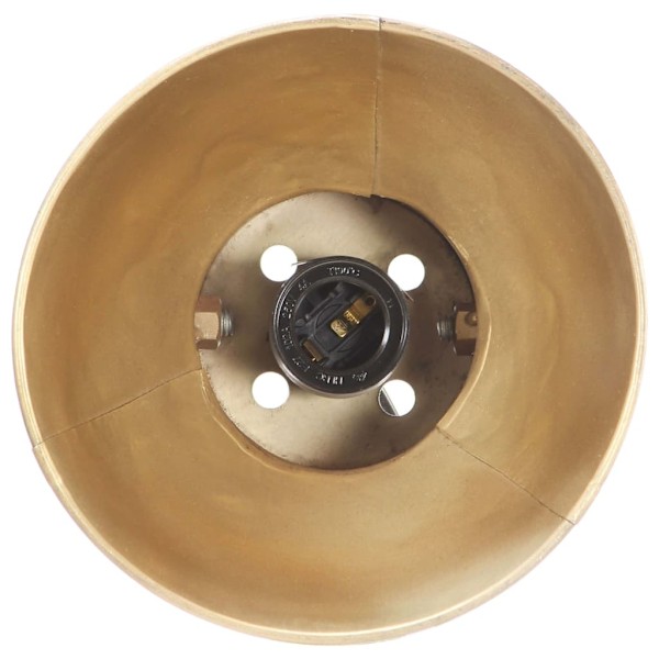 vidaXL Industriell vägglampa mässing 45x25 cm E27 multifärg